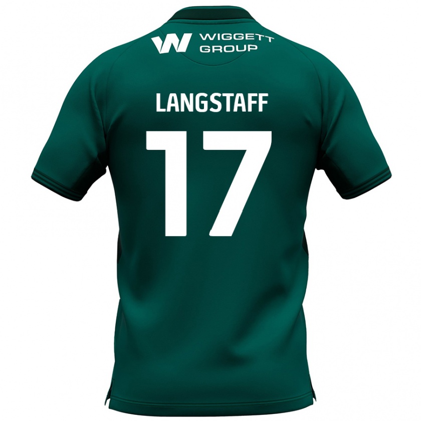 Kandiny Enfant Maillot Macaulay Langstaff #17 Vert Tenues Extérieur 2024/25 T-Shirt