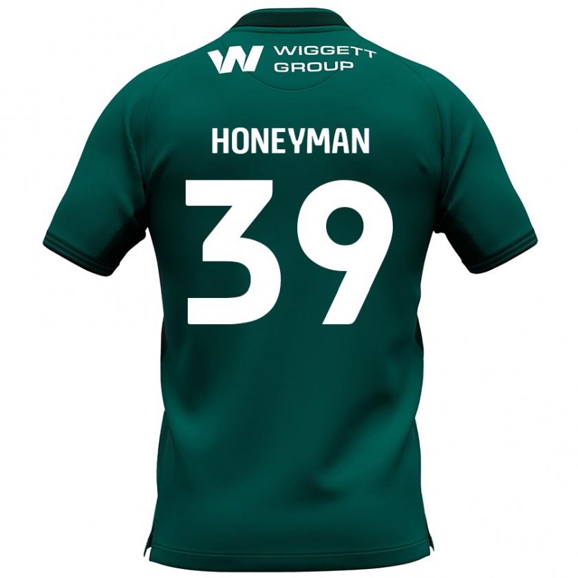 Kandiny Enfant Maillot George Honeyman #39 Vert Tenues Extérieur 2024/25 T-Shirt