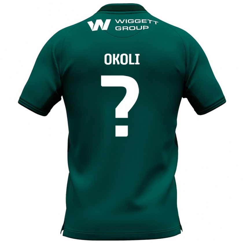 Kandiny Enfant Maillot Chinwike Okoli #0 Vert Tenues Extérieur 2024/25 T-Shirt