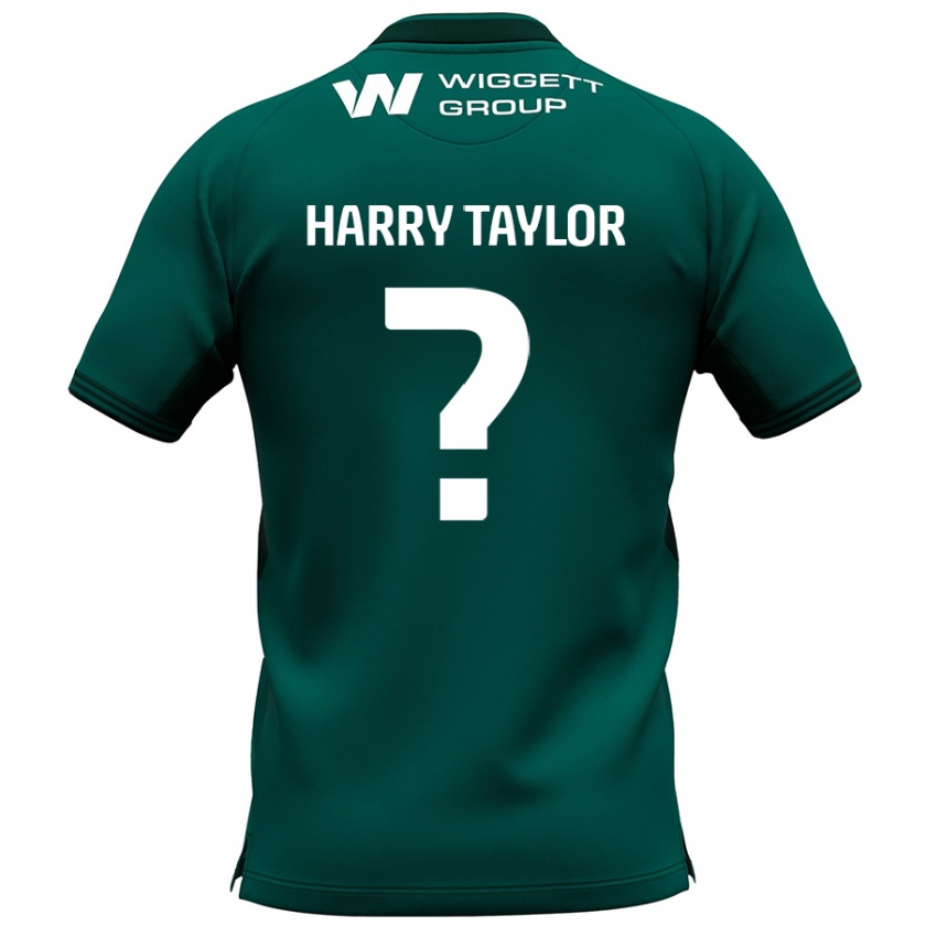 Kandiny Enfant Maillot Harry Taylor #0 Vert Tenues Extérieur 2024/25 T-Shirt