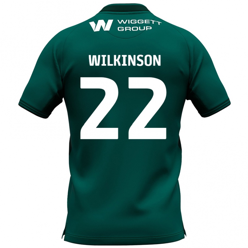 Kandiny Enfant Maillot Chloe Wilkinson #22 Vert Tenues Extérieur 2024/25 T-Shirt