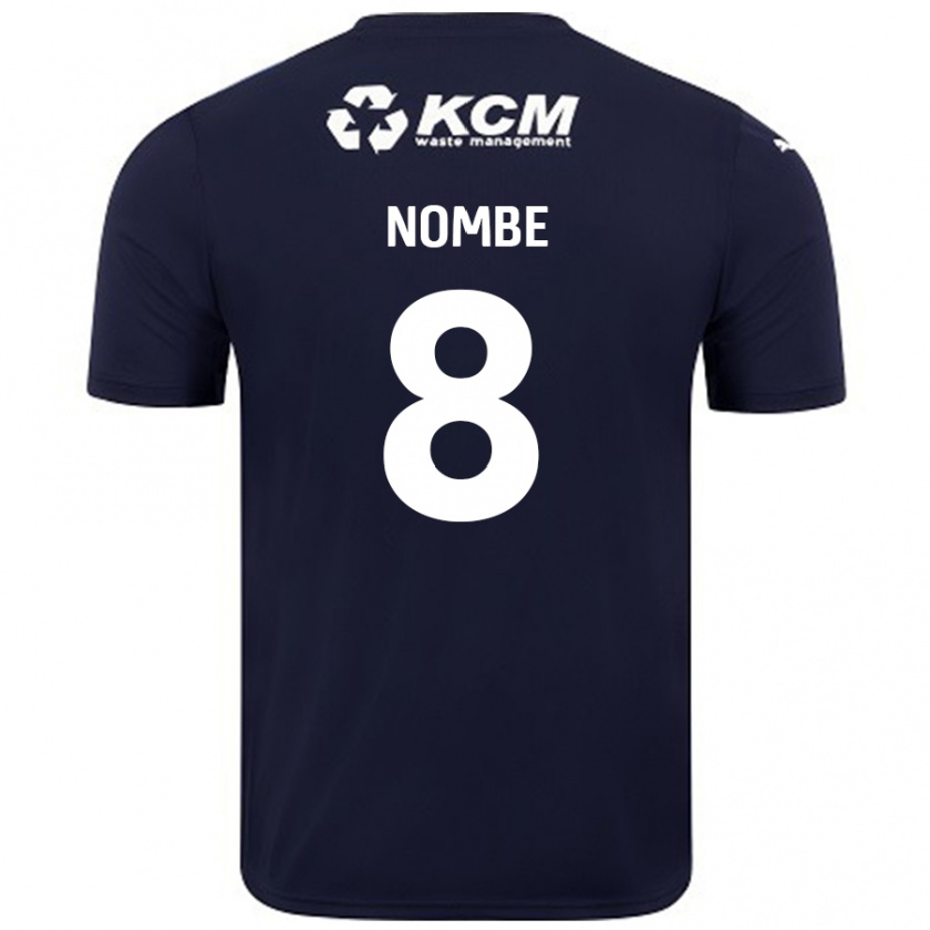 Kandiny Enfant Maillot Sam Nombe #8 Bleu Marine Tenues Extérieur 2024/25 T-Shirt