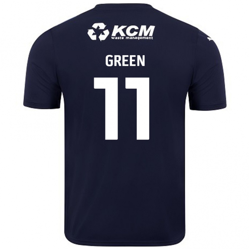 Kandiny Enfant Maillot Andre Green #11 Bleu Marine Tenues Extérieur 2024/25 T-Shirt