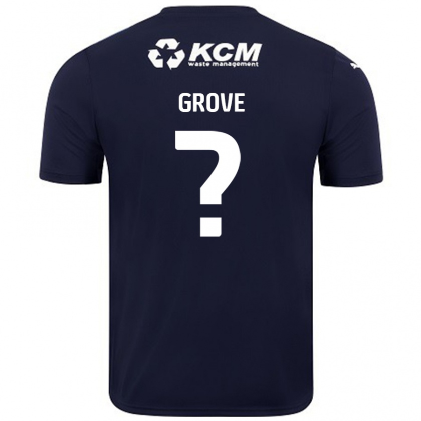 Kandiny Enfant Maillot Rylee Grove #0 Bleu Marine Tenues Extérieur 2024/25 T-Shirt