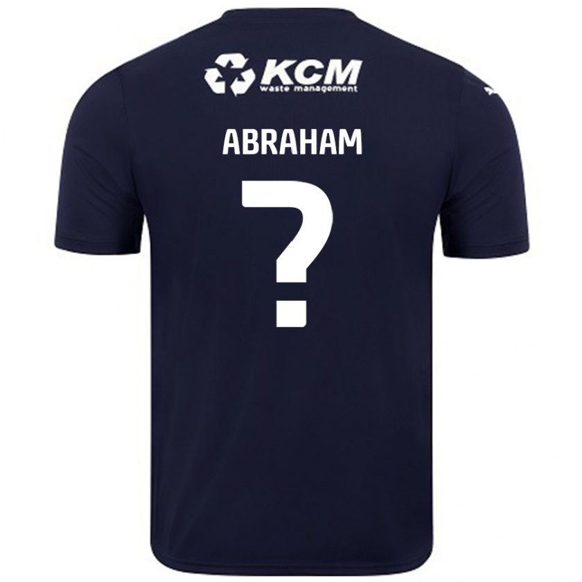 Kandiny Enfant Maillot Louie Abraham #0 Bleu Marine Tenues Extérieur 2024/25 T-Shirt