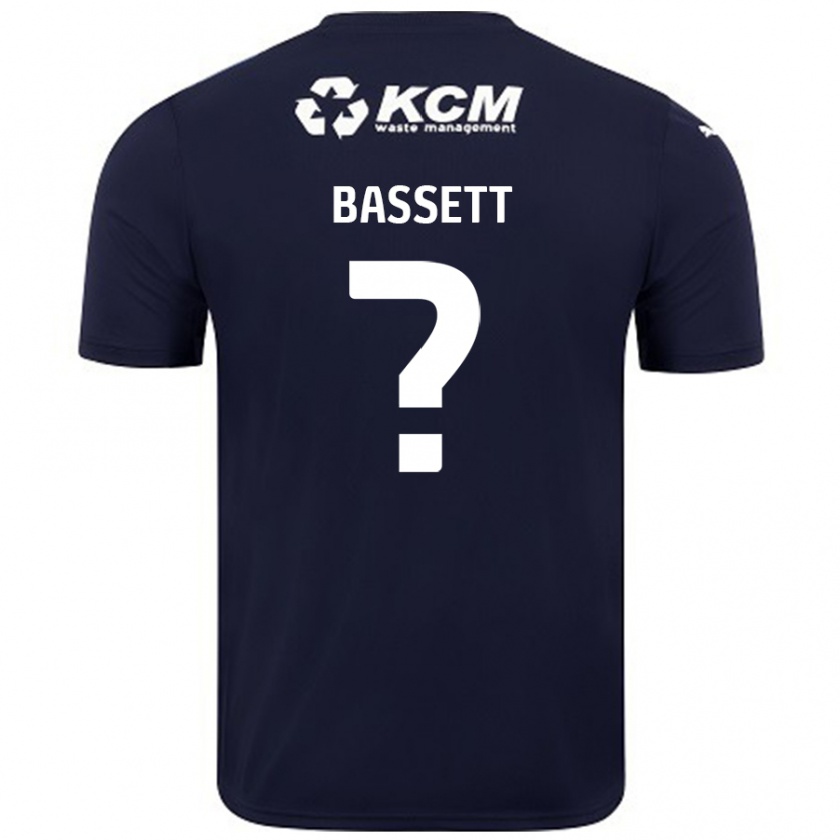 Kandiny Enfant Maillot Bassett #0 Bleu Marine Tenues Extérieur 2024/25 T-Shirt