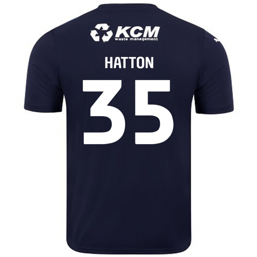 Kandiny Enfant Maillot Ben Hatton #35 Bleu Marine Tenues Extérieur 2024/25 T-Shirt