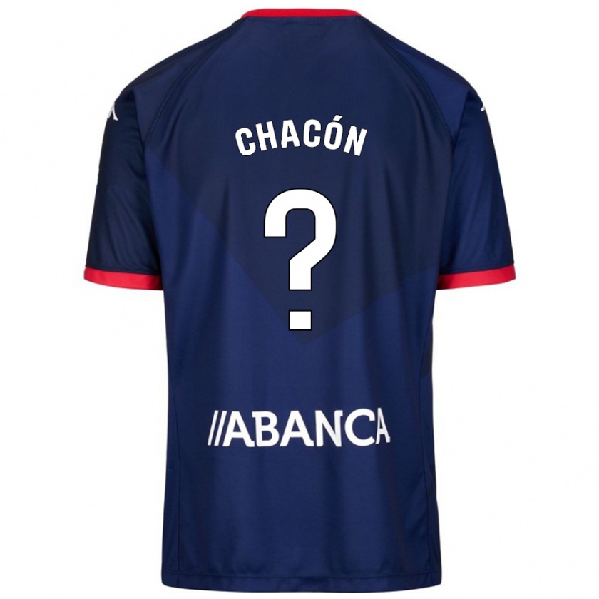 Kandiny Enfant Maillot Luis Chacón #24 Bleu Marine Tenues Extérieur 2024/25 T-Shirt