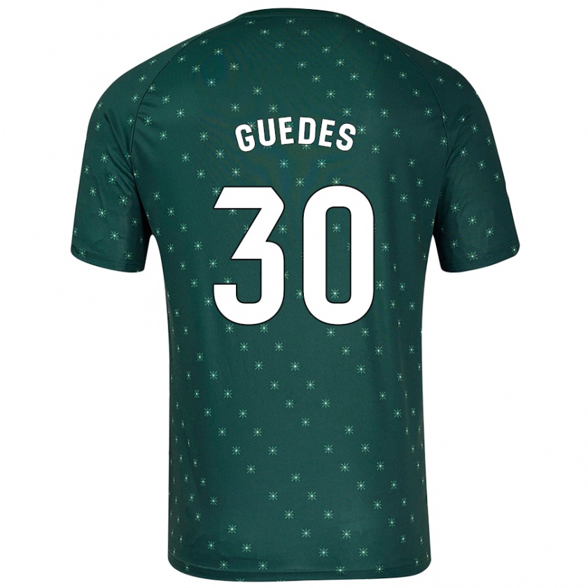 Kandiny Enfant Maillot Gui Guedes #30 Vert Foncé Tenues Extérieur 2024/25 T-Shirt