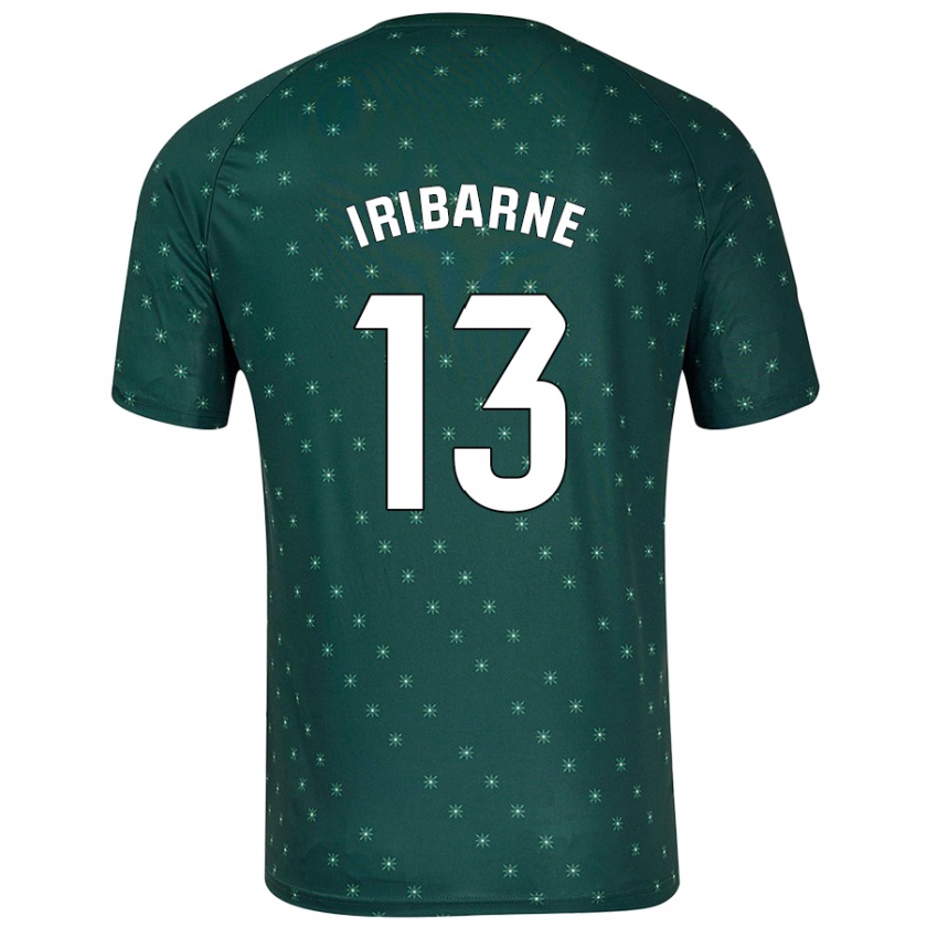 Kandiny Enfant Maillot Bruno Iribarne #13 Vert Foncé Tenues Extérieur 2024/25 T-Shirt