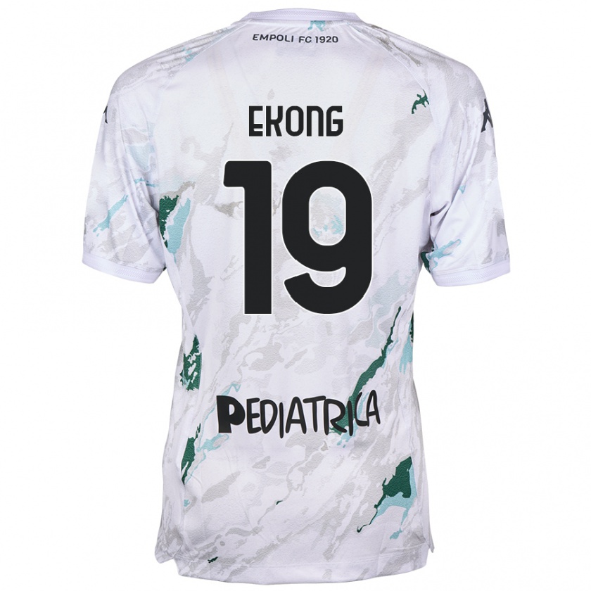 Kandiny Enfant Maillot Emmanuel Ekong #19 Gris Tenues Extérieur 2024/25 T-Shirt