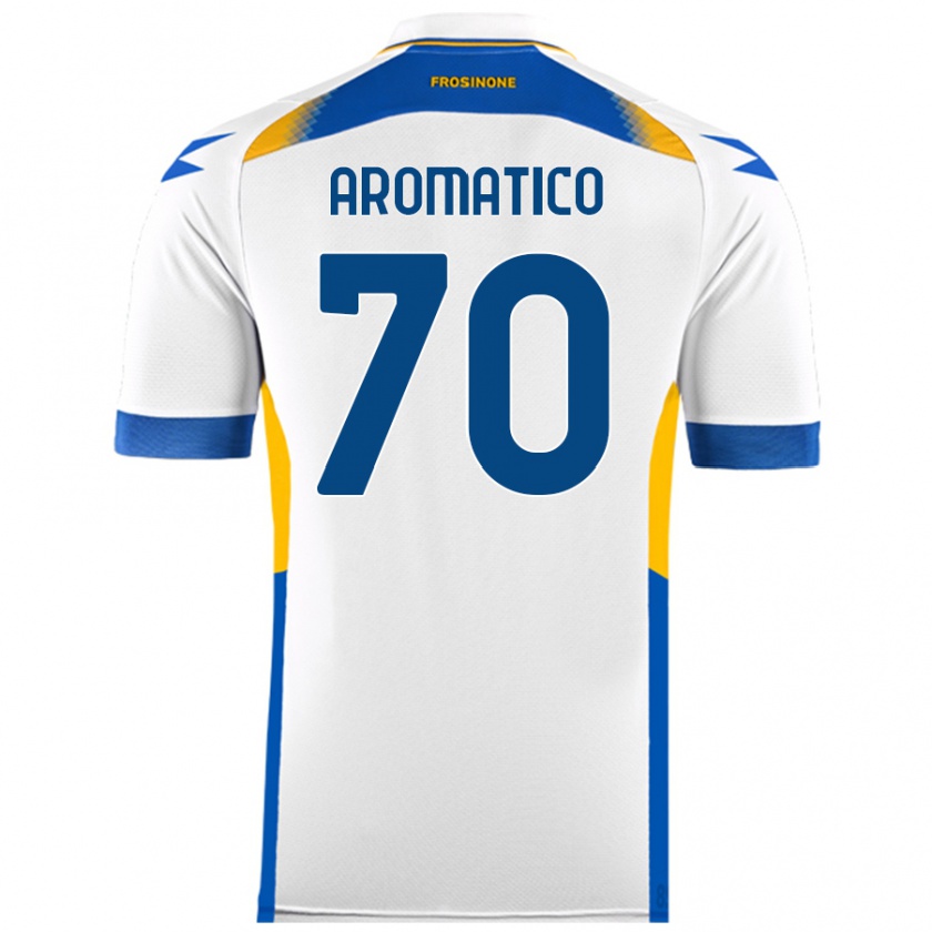 Kandiny Enfant Maillot Raul Aromatico #70 Blanc Tenues Extérieur 2024/25 T-Shirt