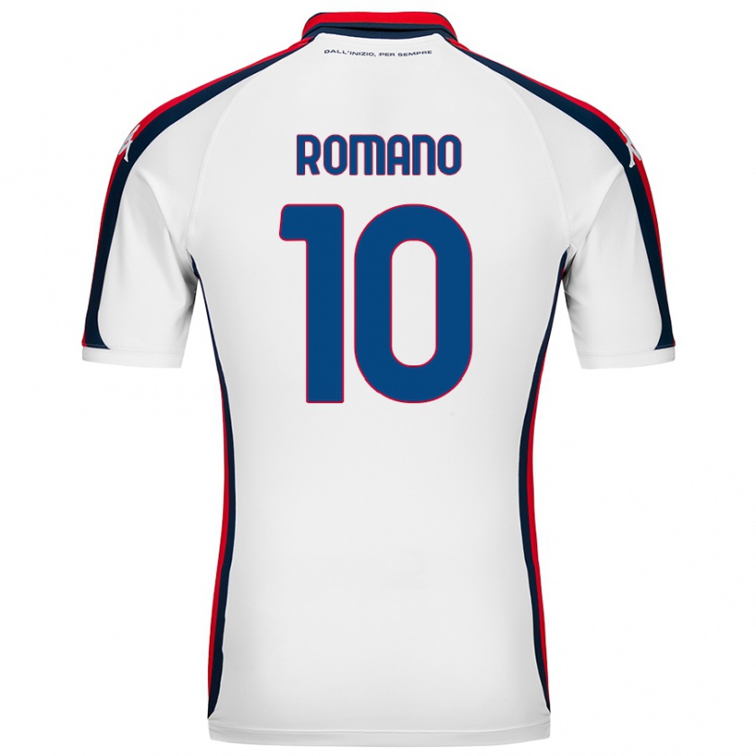 Kandiny Enfant Maillot Marco Romano #10 Blanc Tenues Extérieur 2024/25 T-Shirt