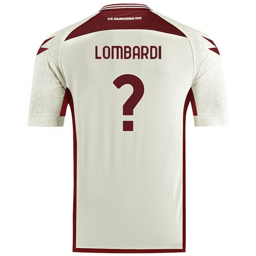 Kandiny Enfant Maillot Lorenzo Lombardi #0 Couleur Crème Tenues Extérieur 2024/25 T-Shirt