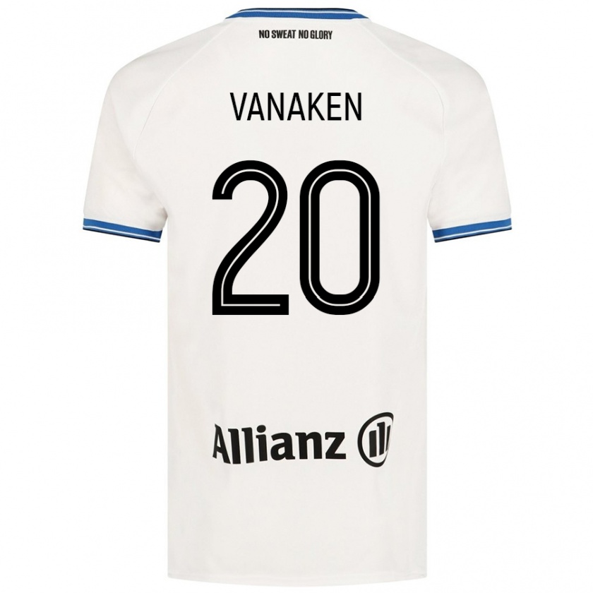 Kandiny Enfant Maillot Hans Vanaken #20 Blanc Tenues Extérieur 2024/25 T-Shirt