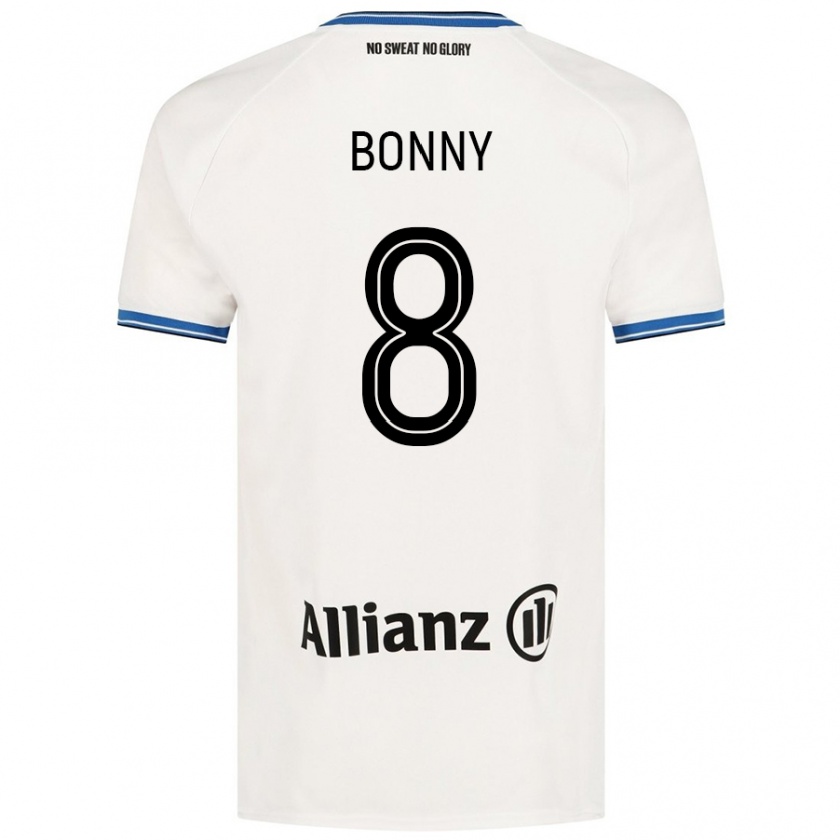 Kandiny Enfant Maillot Chionne Bonny #8 Blanc Tenues Extérieur 2024/25 T-Shirt