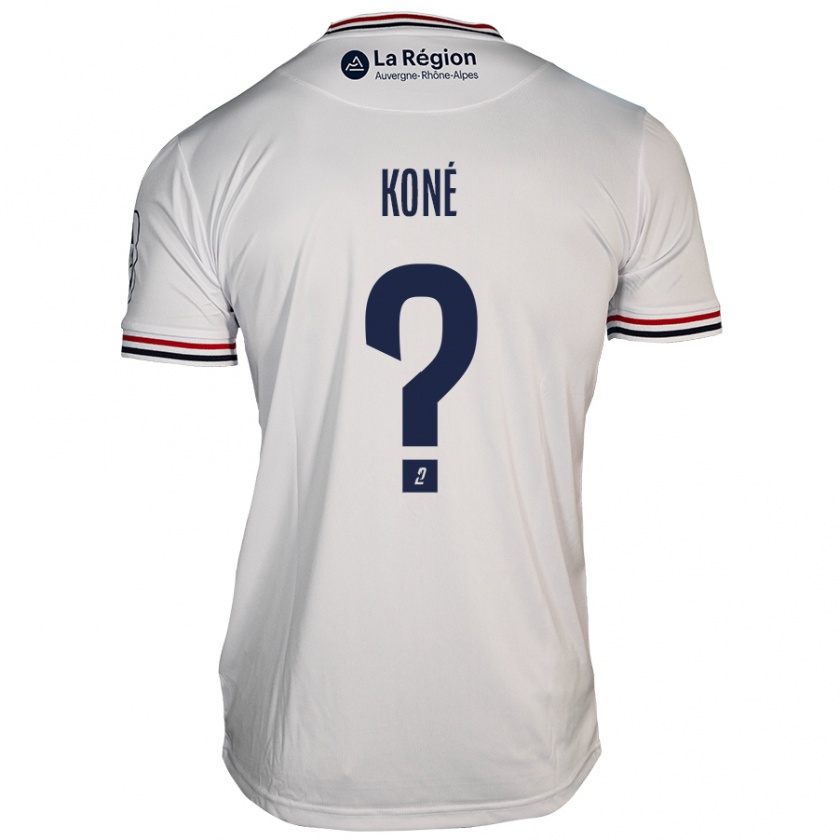 Kandiny Enfant Maillot Lény Koné #0 Blanc Tenues Extérieur 2024/25 T-Shirt