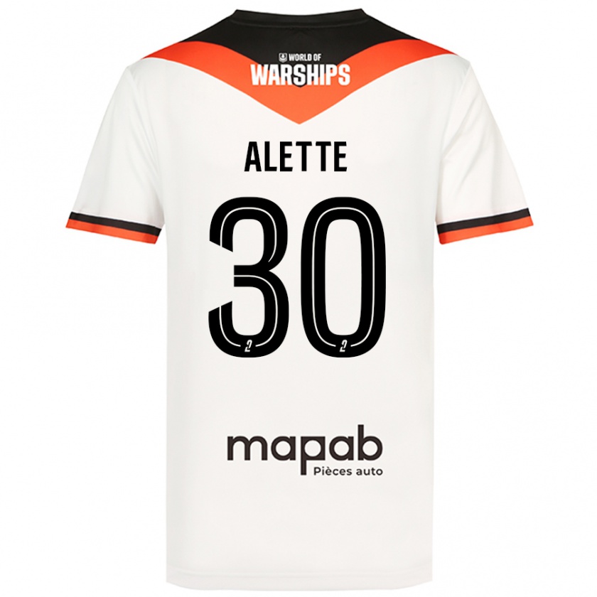 Kandiny Enfant Maillot Gaël Alette #30 Blanc Tenues Extérieur 2024/25 T-Shirt