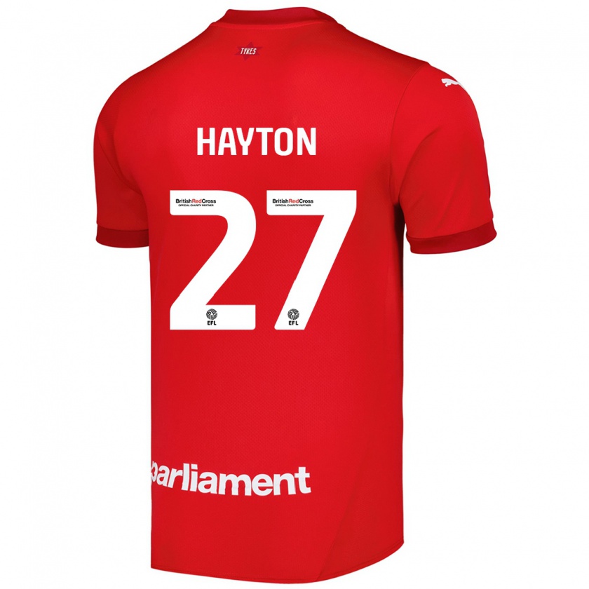 Kandiny Homme Maillot Adam Hayton #27 Rouge Tenues Domicile 2024/25 T-Shirt