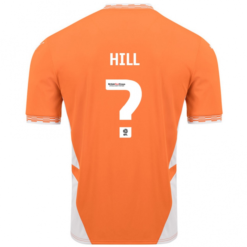 Kandiny Homme Maillot Tyler Hill #0 Orange Blanc Tenues Domicile 2024/25 T-Shirt