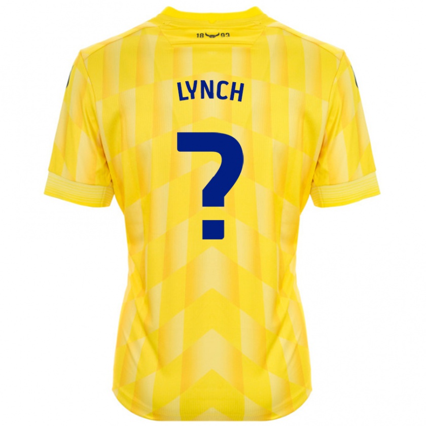 Kandiny Homme Maillot Bobby Lynch #0 Jaune Tenues Domicile 2024/25 T-Shirt