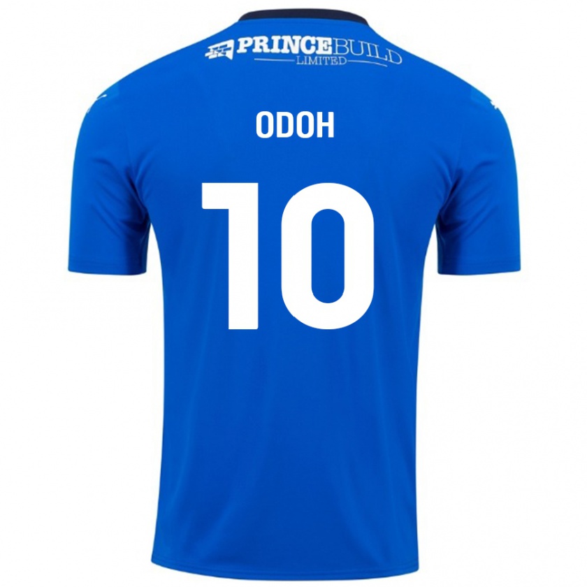 Kandiny Homme Maillot Abraham Odoh #10 Bleu Blanc Tenues Domicile 2024/25 T-Shirt