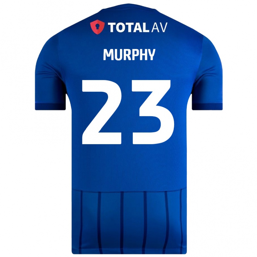 Kandiny Homme Maillot Josh Murphy #23 Bleu Tenues Domicile 2024/25 T-Shirt