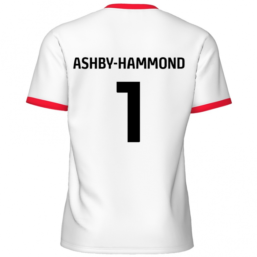 Kandiny Homme Maillot Taye Ashby-Hammond #1 Blanc Rouge Tenues Domicile 2024/25 T-Shirt