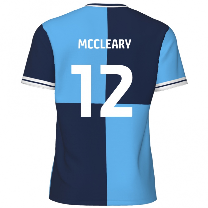 Kandiny Homme Maillot Garath Mccleary #12 Bleu Ciel Bleu Foncé Tenues Domicile 2024/25 T-Shirt