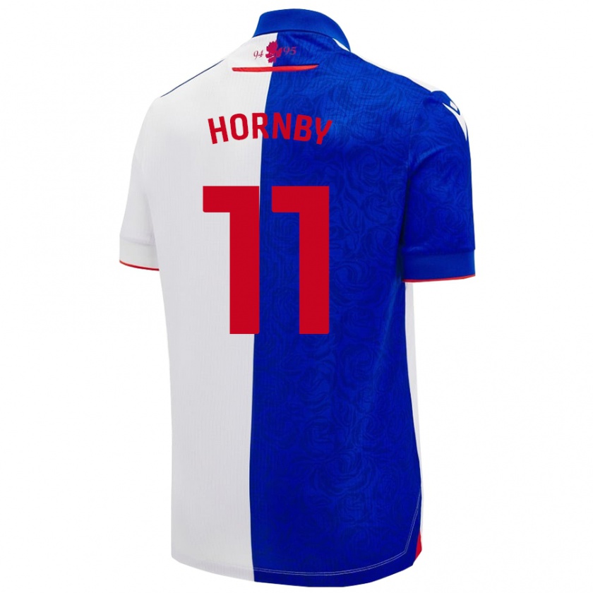 Kandiny Homme Maillot Megan Hornby #11 Bleu Ciel Blanc Tenues Domicile 2024/25 T-Shirt