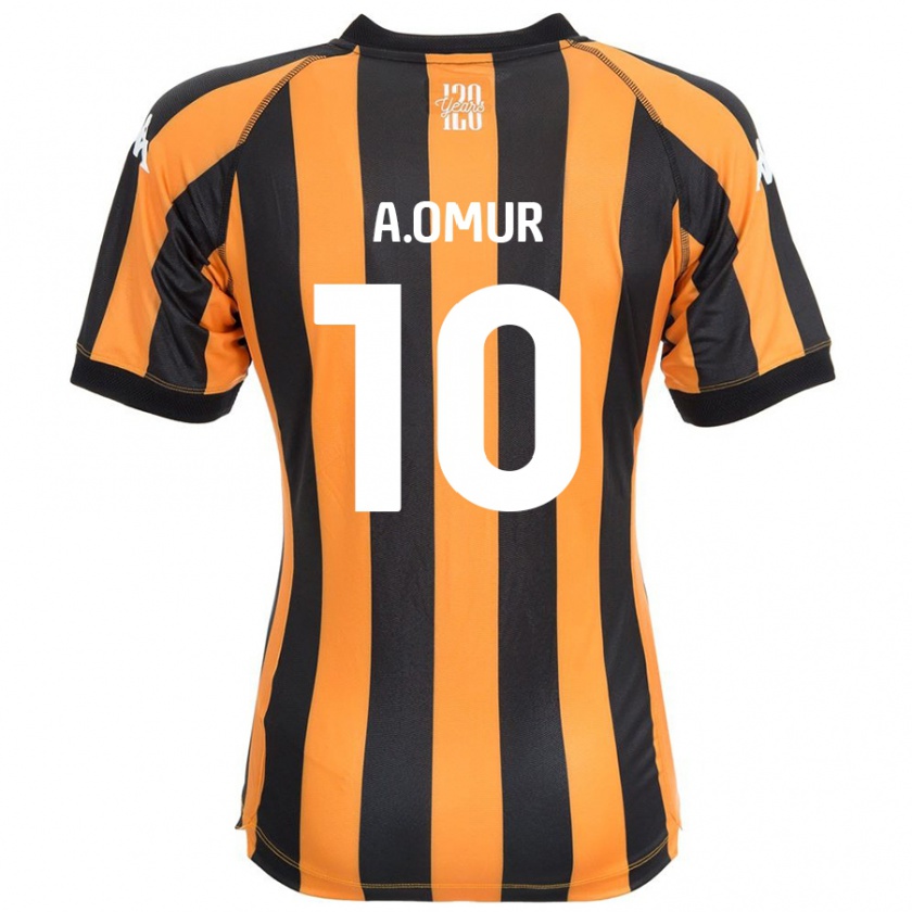 Kandiny Homme Maillot Abdülkadir Ömür #10 Noir Ambre Tenues Domicile 2024/25 T-Shirt