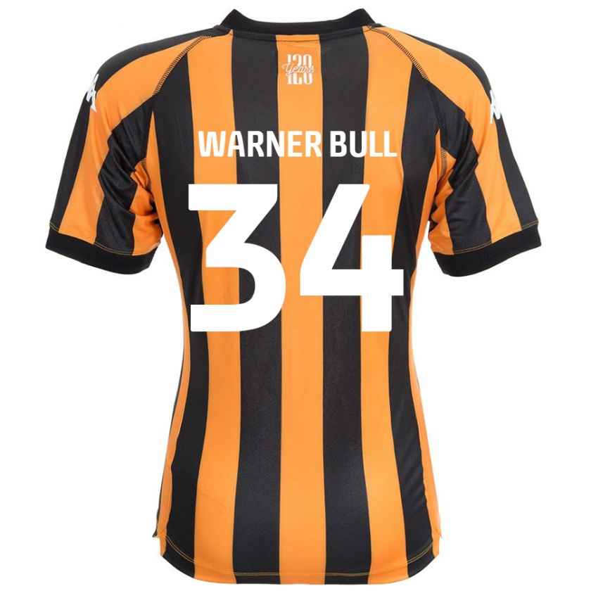 Kandiny Homme Maillot Lucy Warner-Bull #34 Noir Ambre Tenues Domicile 2024/25 T-Shirt