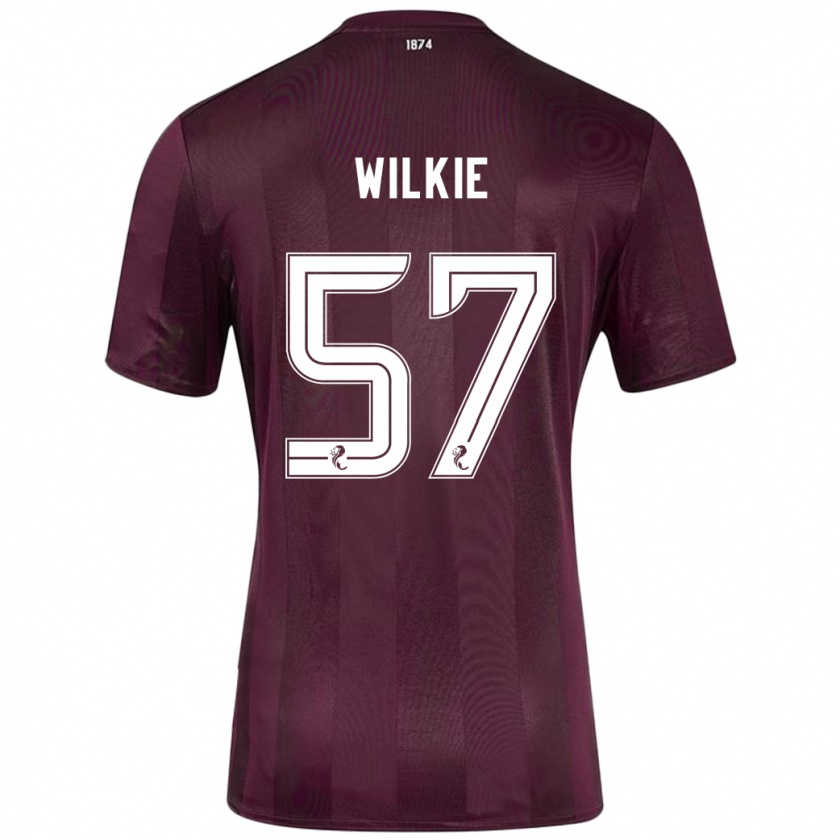 Kandiny Homme Maillot Coupar Wilkie #57 Bordeaux Tenues Domicile 2024/25 T-Shirt