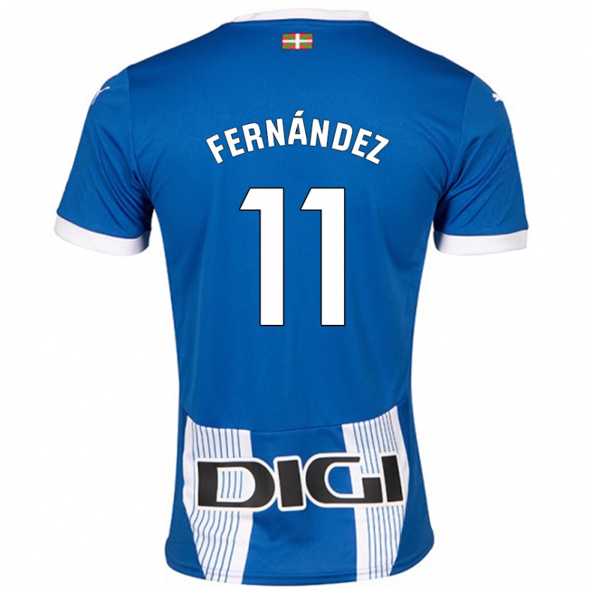 Kandiny Homme Maillot Imanol Fernández #11 Bleu Tenues Domicile 2024/25 T-Shirt