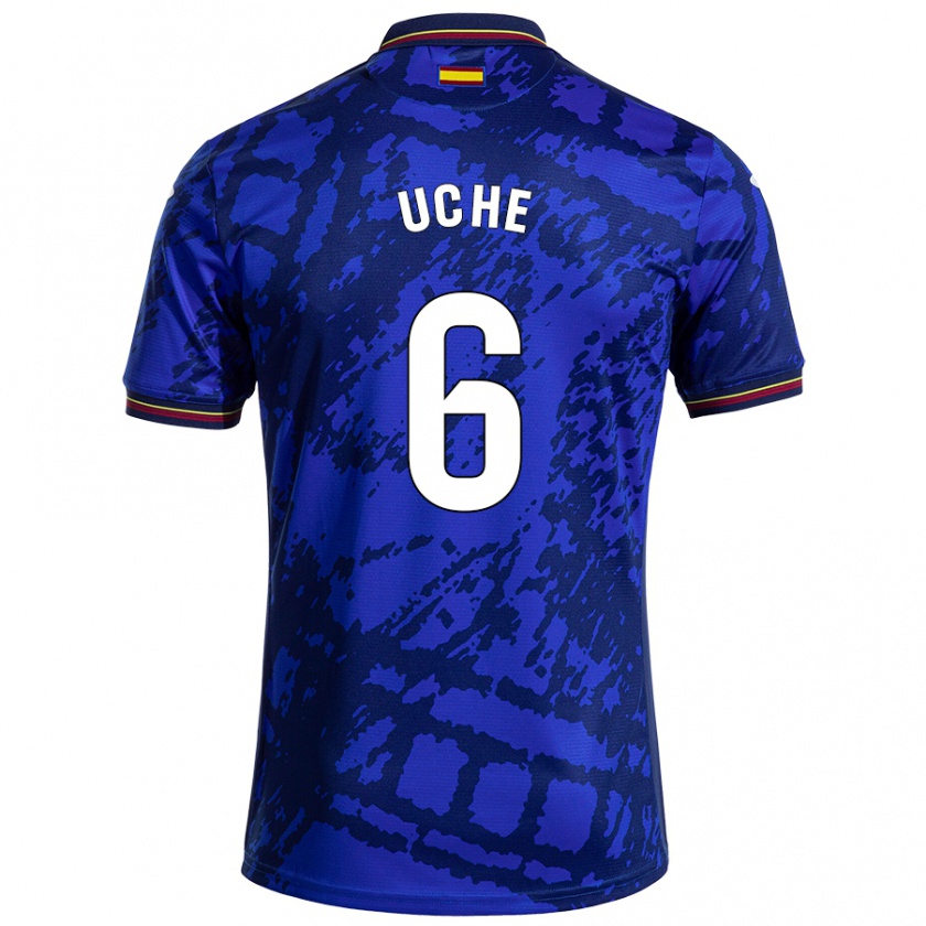 Kandiny Homme Maillot Chrisantus Uche #6 Bleu Foncé Tenues Domicile 2024/25 T-Shirt