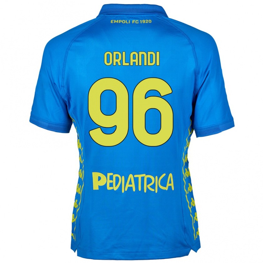 Kandiny Homme Maillot Andrea Orlandi #96 Bleu Tenues Domicile 2024/25 T-Shirt