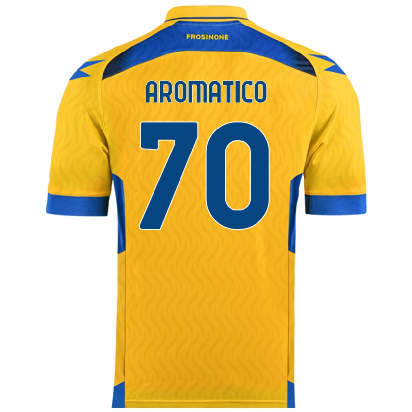 Kandiny Homme Maillot Raul Aromatico #70 Jaune Tenues Domicile 2024/25 T-Shirt