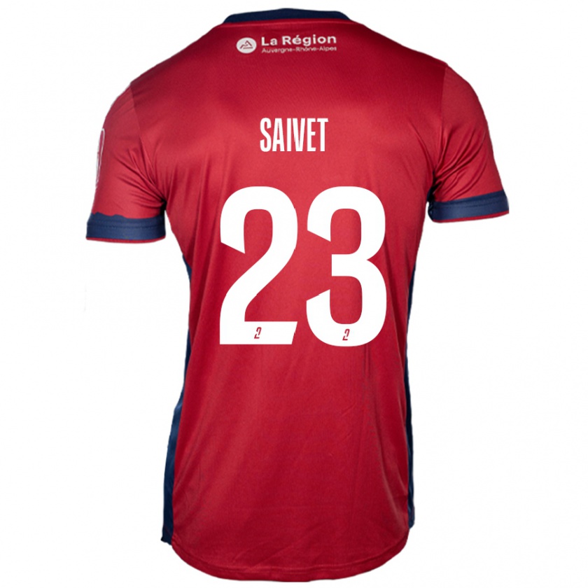 Kandiny Homme Maillot Henri Saivet #23 Bordeaux Clair Tenues Domicile 2024/25 T-Shirt