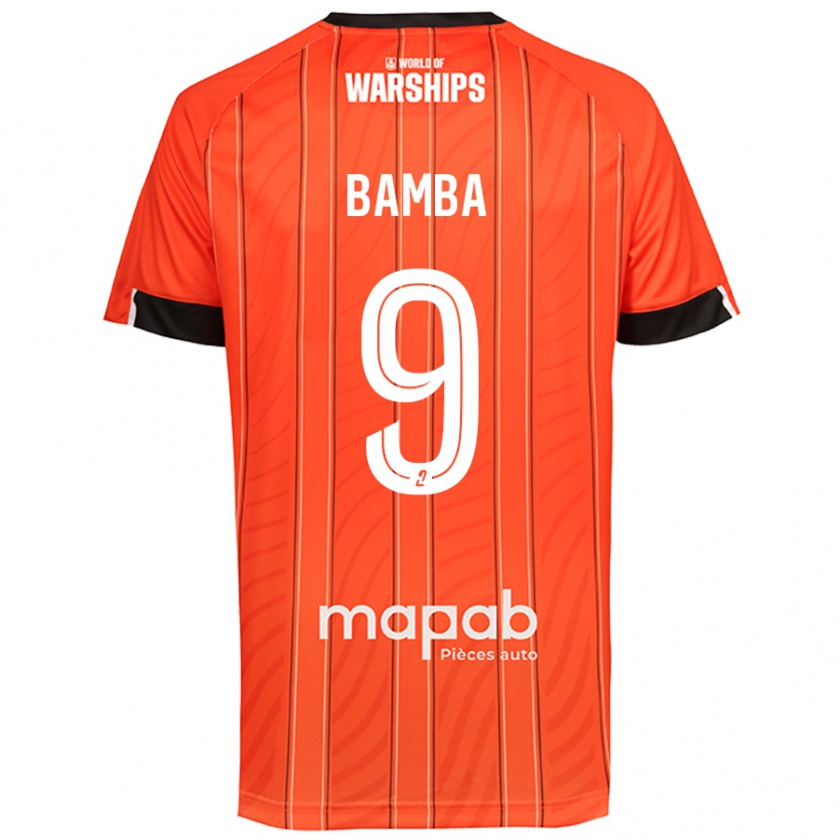 Kandiny Homme Maillot Mohamed Bamba #9 Orange Tenues Domicile 2024/25 T-Shirt