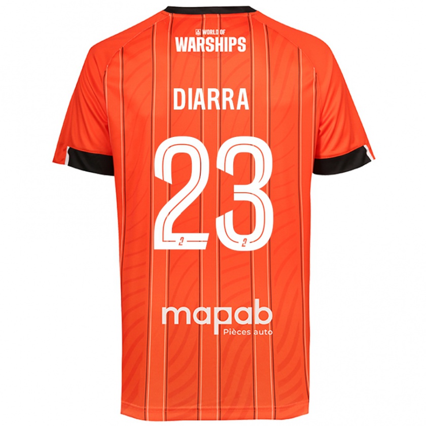 Kandiny Homme Maillot Stéphane Diarra #23 Orange Tenues Domicile 2024/25 T-Shirt