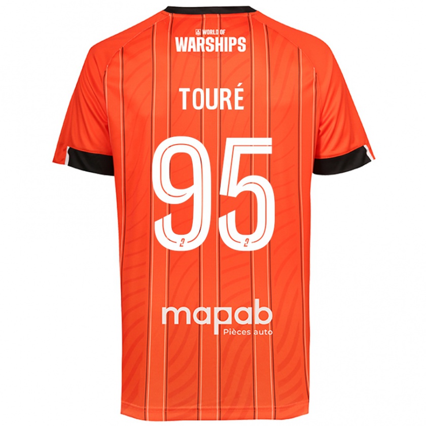 Kandiny Homme Maillot Isaak Touré #95 Orange Tenues Domicile 2024/25 T-Shirt