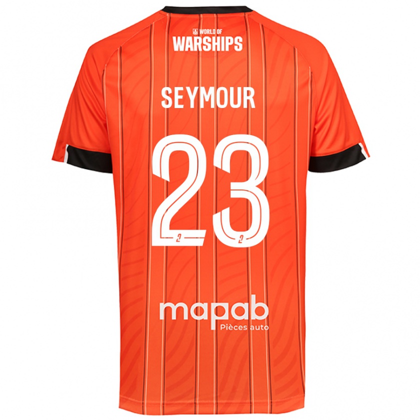 Kandiny Homme Maillot Brice Seymour #23 Orange Tenues Domicile 2024/25 T-Shirt