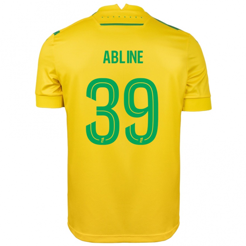 Kandiny Homme Maillot Matthis Abline #39 Jaune Vert Tenues Domicile 2024/25 T-Shirt