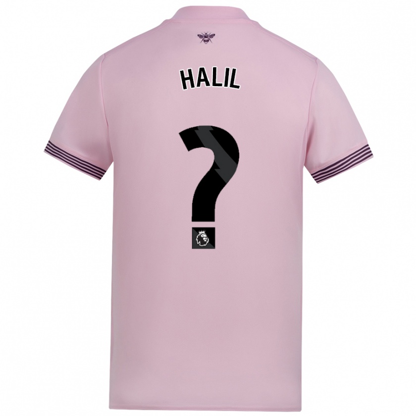 Kandiny Homme Maillot Kaya Halil #0 Rose Tenues Extérieur 2024/25 T-Shirt