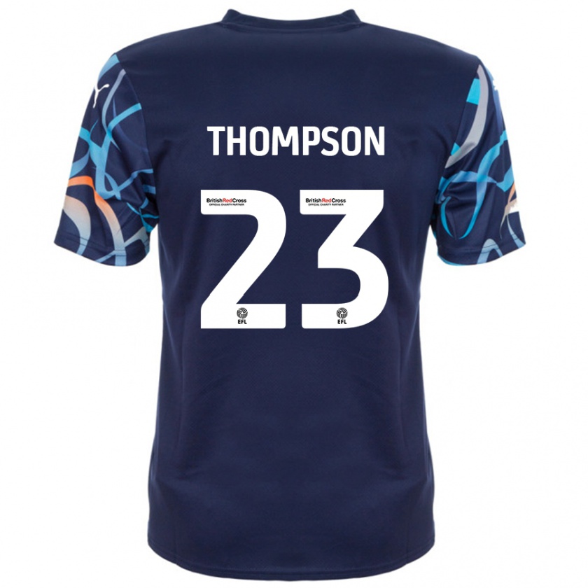 Kandiny Homme Maillot Dominic Thompson #23 Bleu Marine Tenues Extérieur 2024/25 T-Shirt