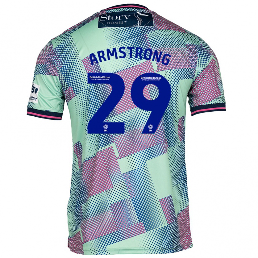 Kandiny Homme Maillot Luke Armstrong #29 Vert Tenues Extérieur 2024/25 T-Shirt