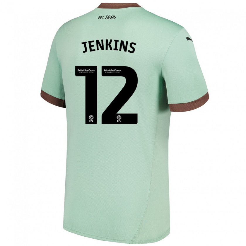 Kandiny Homme Maillot Camille Jenkins #12 Vert Pâle Tenues Extérieur 2024/25 T-Shirt