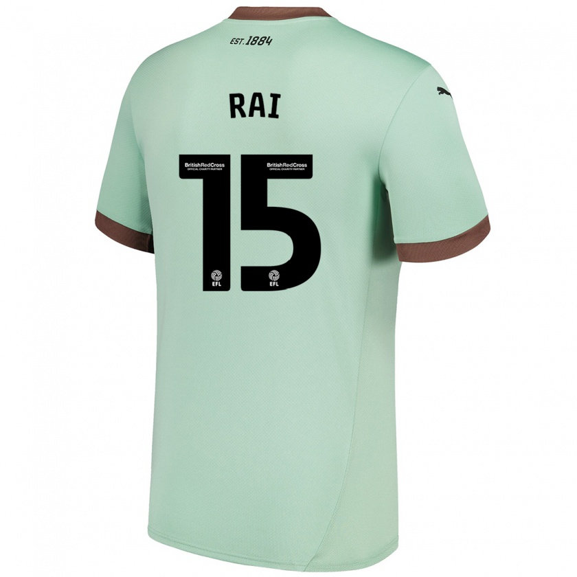 Kandiny Homme Maillot Kira Rai #15 Vert Pâle Tenues Extérieur 2024/25 T-Shirt