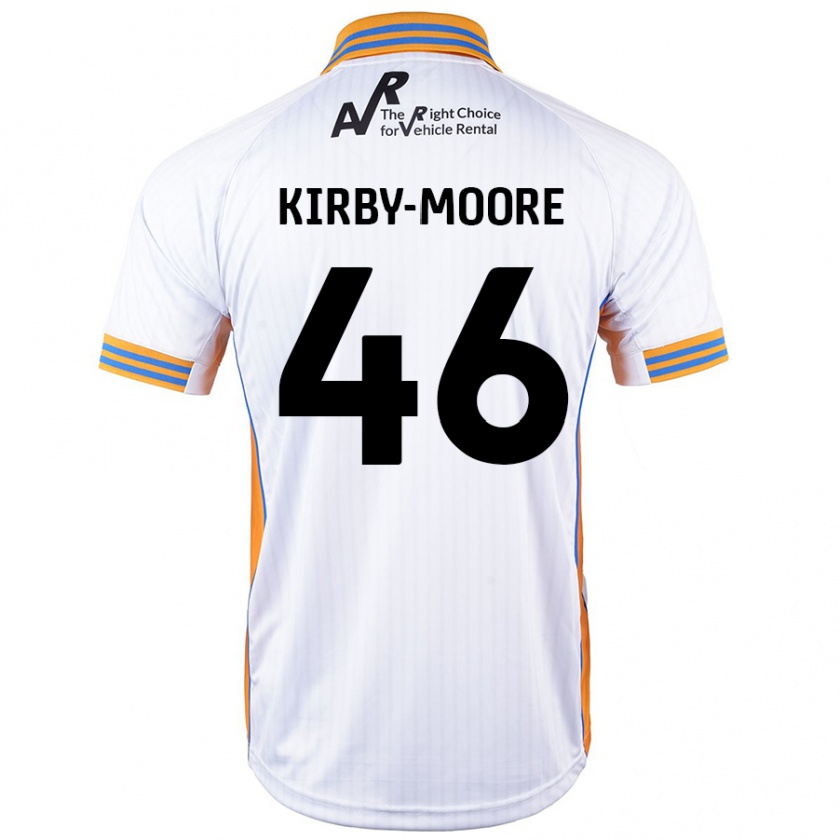 Kandiny Homme Maillot Harvey Kirby-Moore #46 Blanc Tenues Extérieur 2024/25 T-Shirt