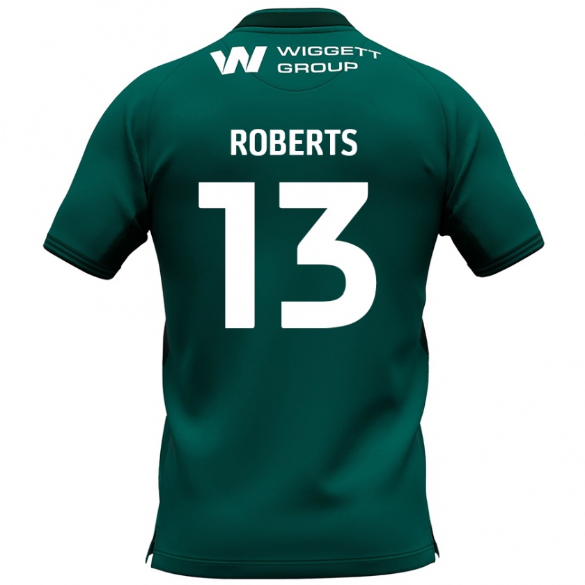 Kandiny Homme Maillot Liam Roberts #13 Vert Tenues Extérieur 2024/25 T-Shirt